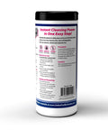 Back view of canister for Screen Cleaning Wipes For Electronics For TV Phone Computer Monitor Laptop Tablet Pre Moistened Alcohol And Ammonia Free