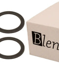Replacement Plastic Base Bottom Jar Cap With Two Rubber O Ring Gaskets For Oster And Osterizer Blenders next to branded box