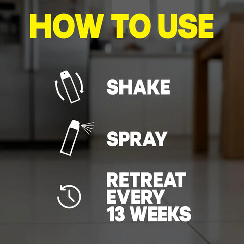 Instructions for using Ant And Roach Killer Spray For Home Use Fragrance Free Kills On Contact Insects Including Ants Cockroaches Spiders.