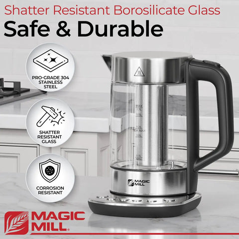 Electric Kettle With Temperature Control And Tea Infuser, 1.7L Large Capacity, Rapid Boil, Keep Warm, Auto Shut Off, BPA Free.