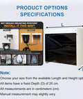 Product specifications for Badass Heavy Duty Universal EV Charger Cover Wall Mount Weatherproof Shield with mounting options.