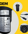 Premium Hella Durable Linear Actuator Motor Replacement For Power Recliners And Electric Lift Chairs KDYJT006-20 with connectors and specifications.