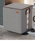 Heavy Duty 180L Collapsible Storage Bag Lowkey Spacious Design Holds All Your Duds And Bulky Quilts in modern black and white pattern.