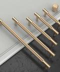 Image showing Ten Pack Of Seven Point Five Inch Antique Gold Cabinet Pulls Featuring Textured Knurled Grip Handles For Kitchen Cupboard Drawers.