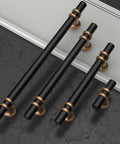 10 Pack Dope 3 Inch Cabinet Pulls Featuring Bold Champagne Bronze And Matte Black Finish, heavy duty alloy handles in various sizes.