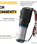 Heavy Duty RCO410 Hard Start Capacitor Kit For Refrigerators And Freezers 1 4 To 1 3 Horsepower 115 Volt AC with durable connector.