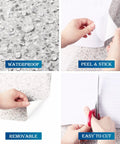 Granite Contact Paper Peel And Stick For Kitchen Countertops Cabinets And Tables Budget Friendly Waterproof Self Adhesive Vinyl Wallpaper In Grey Marble Look 36 Inch By 200 Inch Roll Removable Repositionable With No Residue showing waterproof feature.