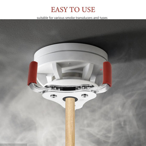 Heavy Duty Aluminum Alloy Smoke Sensor Removal Gripper Head For Safe Hands Off Maintenance And Quick No Fuss Extraction With Solid Grip Power For Technical Crews gripping smoke transducer on ceiling