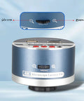 4K Compact Microscope Camera with 8X Magnification, CS Lens Mount, HD Video Output, showcasing menu controls