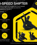 8 Speed Multi Shift Mountain Bike Groupset Beefed Up Kit showing shifters with compact style levers for drivetrain upgrade.