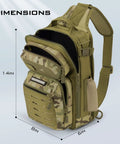 BlowBak Tactical Sling Tackle Bag Lightweight Fishing Backpack, A Versatile Gear Organizer For Anglers On The Go