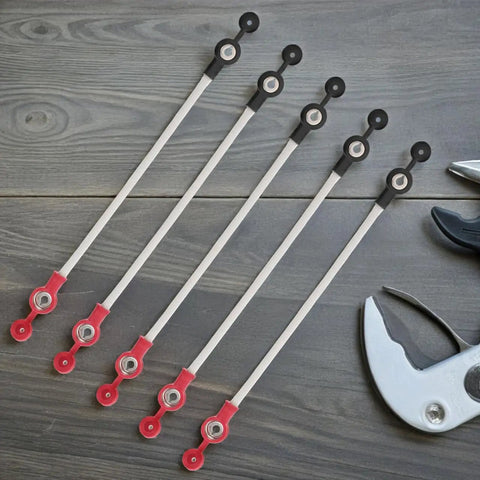 Five Pack Battery Tricycle Charging Cable Connector For EVs, Easy Install, shown with tools and covered wire design