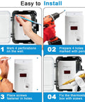 Step-by-step guide to install Carbon Monoxide Detector Lock Box With 2 Keys, Protective Enclosure For CO Alarm And Natural Gas Leak Detector.