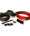 Rig Ready Big Three Upgrade Kit Featuring Flexible Heavy Gauge CCA Wiring With Complete Heat Shrink And Bolt On Terminal Hardware for car audio.