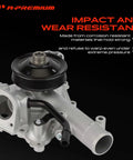 Heavy Duty Engine Water Pump Assembly With Aluminum Housing And Seal Kit straight bolt on direct fit for Ram 6.4L V8 close-up view.