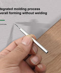 Hand holding a Double Head Socket Nails 100 Piece Set With Threaded Security Screws And Installation Kit for woodworking projects.