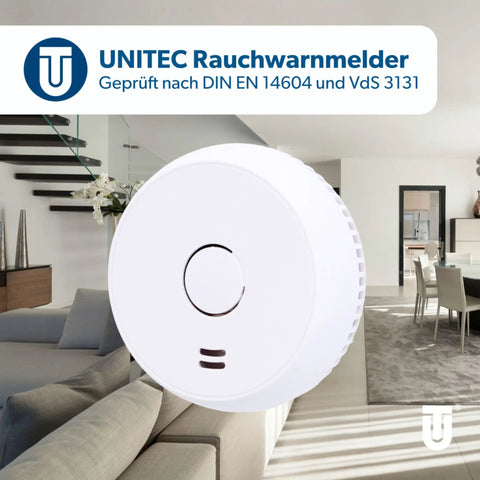 Smoke Detector With Magnetic Holder No Sweating Over Tools Super Strong 3M Adhesive Pads For Snappy Wall Mount in modern living room.