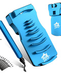 9 In 1 Pvc Pipe Deburring And Chamfering Tool Kit Handles Inner Outer Sizes With Adjustable Depth Guard For No Sweat Slick Bevels And Rock Solid Plumbing Fittings You Trust. Blue aluminum deburring tool with inner grooves.