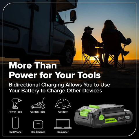 Cordless Brushless Drill And Impact Driver Combo With 400 Inch Pounds And 1950 Inch Pounds Torque 24V Lightweight Workhorse in use charging devices outdoors