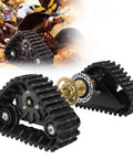 23.6 Inch Rear Axle Track Kit Assembly For ATV Go Kart Snowmobile in black with gold alloy components for winter terrain