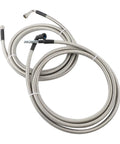 Heavy Duty Stainless Steel Fuel Line Kit For Chevy Impala And Monte Carlo 3.5L Flex Engine 2006 To 2011 straight hoses with connectors.