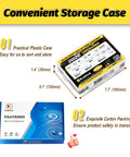 M3 Hex Socket Cap Screw Assortment Kit Black Nuts Flat Lock Washers And Hex Key Spanner shown in an organization case for storage.