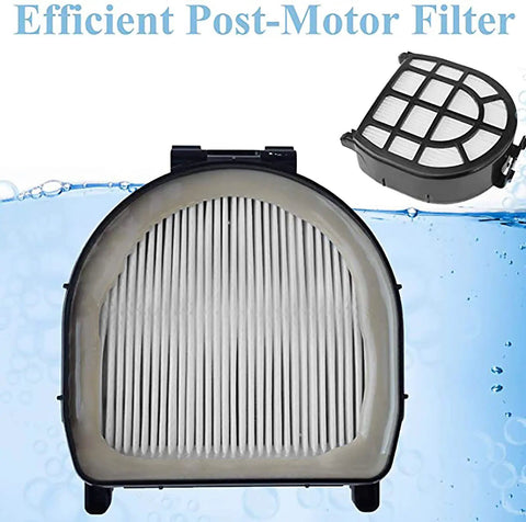 Four Pack Foam And Felt Filters 1 Soft Main Brush 2 Pre Motor Filters 2 Post Motor HEPA Filters For LZ600 LZ601 LZ602 LZ602C Apex UpLight Lift Away DuoClean Vacuum Cleaners XFFLZ600 XHFFC600 - Post-Motor HEPA filter close-up