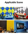 Straight Up Soundproofing Egg Crate Foam Wall Panels Blue Peel And Stick Acoustic Tiles That Seriously Block Noise Easy Cut Insulation Mats For A Peaceful House Vibe in office, dining, studio, lounge settings.