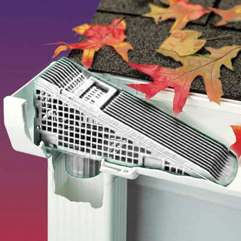 Wedge Downspout Guard 2 Pack That Prevents Clogged Downspouts From Leaves And Debris Reduces Gutter Cleanouts Directs Debris Upward To Dry And Blow Away A Simple No Fuss Gutter Protection Solution