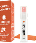 Refillable Screen Cleaner Kit With Microfiber Cloth For MacBook, iPhone, iPad And Eyeglasses, 1 Fl Oz Bottle and cloth shown