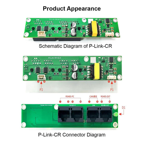 Premium Communication Interface Board For Smart Bms delivering rock solid parallel battery setup, PCB with diagrams and connectors.