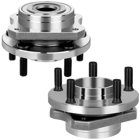 Built Tough Front Wheel Bearing And Hub Assembly Pack For Chrysler And Dodge Vehicles With Five Lug Bolts, showcasing front axle hub components.