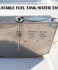 Heavy Duty 10 Inch Fuel Tank Sending Unit Made With Real 316 Stainless Float Reading 240 To 33 Ohm Span visible on tank top.