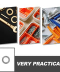 M10 Wedge Locking Washers Heavy Duty Manganese Steel Anti Vibration Safety Lock Hardware For Screws And Bolts Fastener Pack with tools