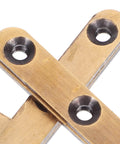 Close-up of Bronze Concealed Pivot Door Hinges Set, 2 Pack With Vertical Shaft For Secret Doors, Pro Grade Spring Loaded Hardware