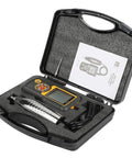 Handheld Vibration Meter With Vibrometer Analyzer, Dual Temperature Readout Celsius Or Fahrenheit, Piezoelectric Accelerometer Transducer, Converts Vibration Into Electrical Signal, Shows Speed, Acceleration, And Displacement For Pro Maintenance, in case