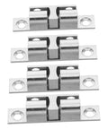 Copper Ball Door Catch Cabinet Latch Hardware Set 50mm Silver Roller Catch 4 Pack close-up view