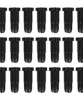 Fifty Pack Black Nylon Caster Stem Socket Sleeve With Secure Grip Neck For Office Chair Leg Swap Bushing - black replacement sleeves