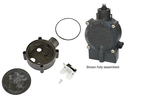 Heavy Duty Sump Pump Diaphragm Switch Repair Kit For No Sweat Basement Water Cleanup DIY Fix includes pressure switch parts and o-ring.
