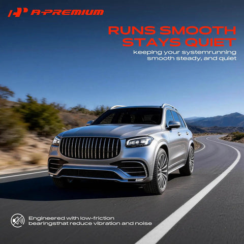 Premium Engine Water Pump Keeps Cool Under Pressure Dodge Ram 1500 Dakota Durango 3.9 5.2 5.9L V6 V8, silver SUV on road.