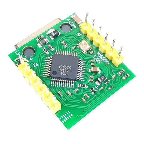 Close-up of a W5500 Ethernet Networking Module For Microcontrollers With SPI Connectivity Eight Socket Support 3V3 Operation 5V Tolerant IO