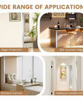 Built Different 304 Stainless Steel Corner Guards With Smooth Rounded Edges On Walls Doors And Counters Ultra Tough Bump Shield used in bar, window, and hallway applications.