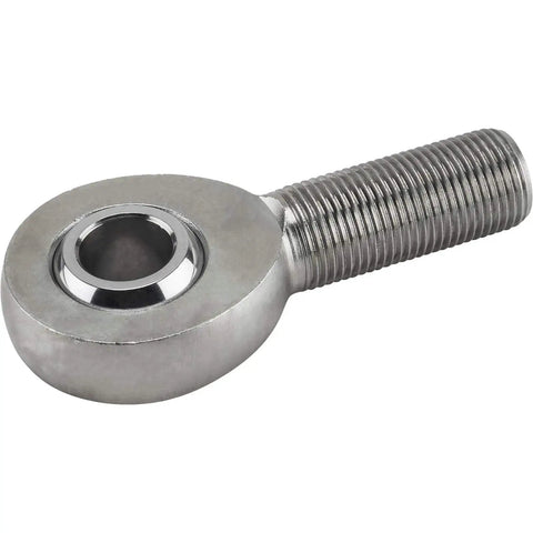 Heavy Duty Heim Joint Rod End For Universal Steering And Suspension Rock Solid Carbon Steel Build close-up view showing male thread.