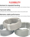 Heavy Duty K Type Thermocouple Extension Cable Rock Solid High Temp Sensor Wire Built Tough For Boilers, showing 3 flexible coils.