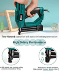 Cordless Electric Brad Nailer And Staple Gun For Upholstery And Woodworking No Compressor Needed Handy For DIY Carpentry