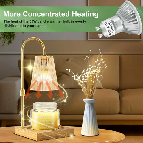 GU10 120V 50W Halogen Light Bulbs Pack Of 6 For Track Lighting And Range Hood Dimmable Candle Warmer Lamps 2700K Warm White