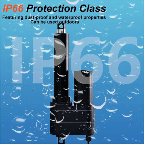 Badass Heavy Duty Electric Linear Actuator DC 12V Slick Lifting Motor With Totally Waterproof IP66 Enclosure, showing durability.