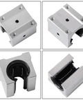Integrated aluminum slide block for Pair Of Sbr20UU Linear Guide Rails, heavy duty design for smooth CNC assembly.