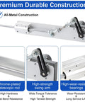 Slick 24 Volt DC Reciprocating Linear Actuator With Remote Speed Controller and Hella Adjustable Stroke Range, chrome-plated rod and swing arm.