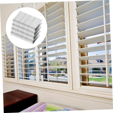 Heavy Duty Shutter Repair Staples Louver Window Blind Replacement Fasteners No Sweat Hardware Kit For Quick Home Fixes That Work Like A Charm Daily displayed with window louvers and staples.